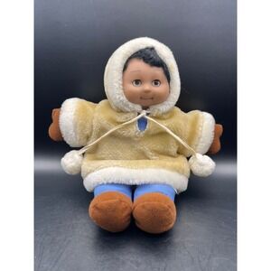 Vintage Ace Alaska Eskimo Doll Plush Toy Stuffed Animal‎ Inuit Winter Kid